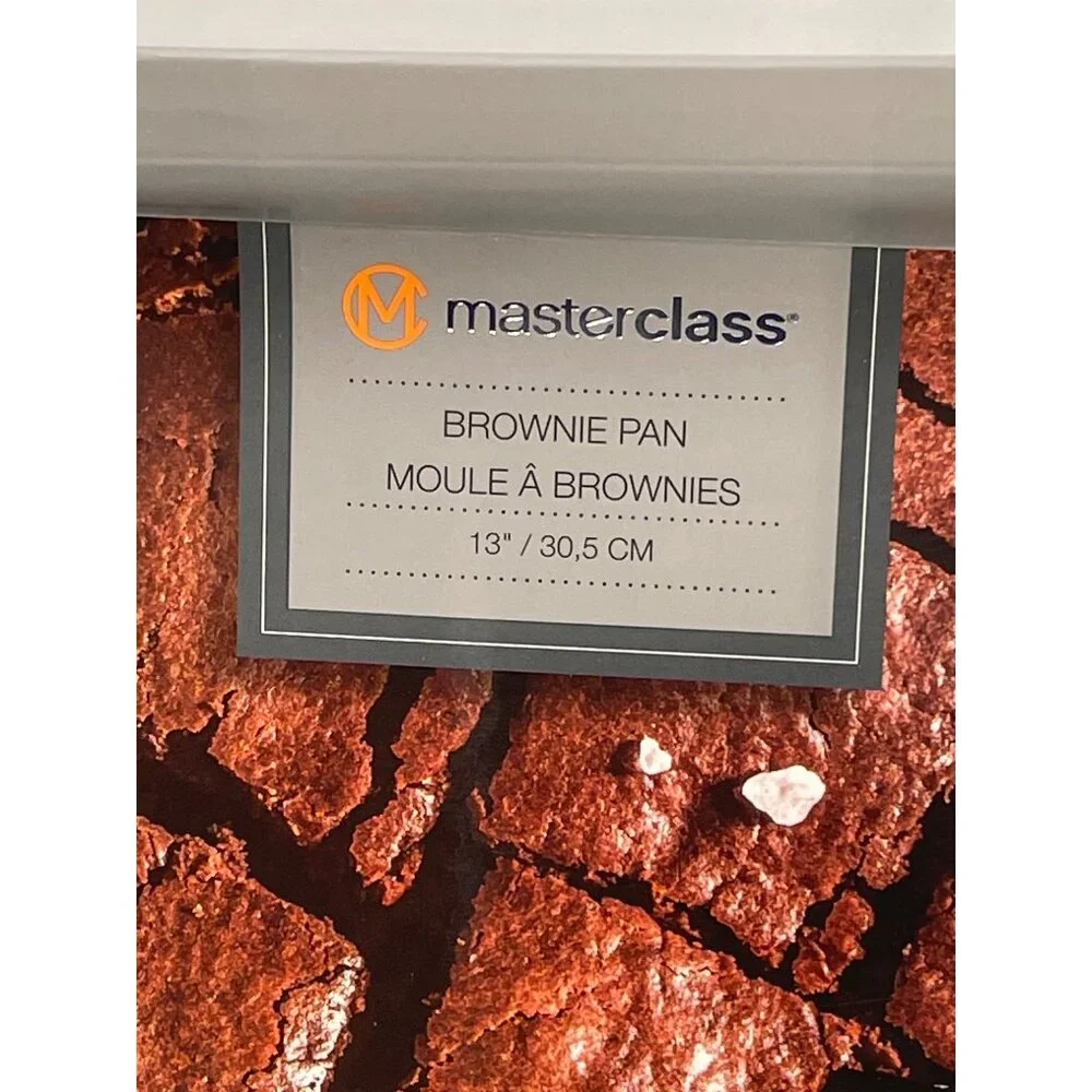 Master Class Non-Stick Blue Speckled Heavy Gauge Steel Brownie Pan 13
